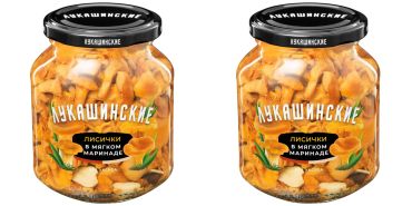 Lukashinskie Marinated chanterelles 340g x2